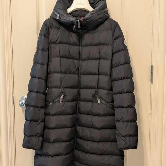 Moncler Size L Flammette Long Down Jacket Excellent Condition - Picture 2 of 8